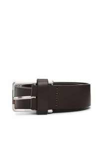 Lederg&uuml;rtel Tommy Jeans "TJM AUSTIN 3.5", Herren, Gr. 90, braun (schwarz braun), B&uuml;ffelleder, unifarben, G&uuml;rtel Lederg&uuml;rtel, Gr&ouml;&szlig;enverstellbar mit Label-Details an der Schlie&szlig;e