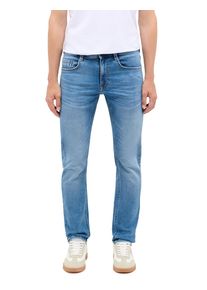 Slim-fit-Jeans Mustang "Oregon", Damen, Gr. 33, L&auml;nge 30, medium bleach, Denim/Jeans, Obermaterial: 66% Baumwolle, 32% Polyester, 2% Elasthan, unifarben, slim fit lang, Jeans Slim-fit-Jeans, im Five-Pocket Style