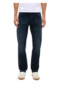 Slim-fit-Jeans Mustang "Oregon", Herren, Gr. 34, L&auml;nge 30, blau (super schwarz), Denim/Jeans, Obermaterial: 81% Baumwolle, 18% Polyester, 1% Elasthan, unifarben, slim fit lang, Jeans Slim-fit-Jeans, im Five-Pocket Style