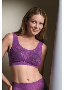 Bralette ANITA SINCE 1886 "Essential Lace", M&auml;dchen, Gr. L, N-Gr, lila (magic lila), Stoff, Obermaterial: 61% Polyamid, 39% Elasthan, gemustert, unifarben, bequem, BHs Bralette, mit Spitze, herausnehmbare Schaumcups, feminin, atmungsaktiv