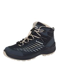 Wanderschuh Lowa "ZIRROX II GTX MID JR", Jungen, Gr. 40, blau (navy, dune), Synthetik, Textil, Schuhe Wanderschuh, wasserdicht, winddicht,atmungsaktiv dank GORE-TEX Membrane
