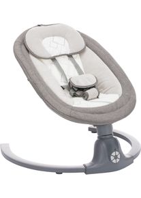 Babywippe fillikid "Stella", Baby, grau, Metall, Polyester, Polypropylen, uni, Babywippen Babywippe, elektrisch; intelligente KI-Bewegungserkennung