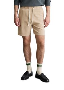 Marc O'Polo Shorts MARC O'POLO DENIM, Herren, Gr. S, N-Gr, beige (pure cashmere), Twill, Obermaterial: 100% Baumwolle, regular fit ca. Mitte Oberschenkel, Hosen Shorts, regular mit elastischem Bund
