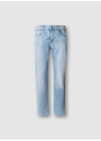 Slim-fit-Jeans Pepe Jeans "SLIM JEANS HATCH", Damen, Gr. 31, L&auml;nge 34, bleached light, Denim/Jeans, Obermaterial: 99% Baumwolle, 1% Elasthan, slim fit, Jeans Slim-fit-Jeans, mit Regular Waist