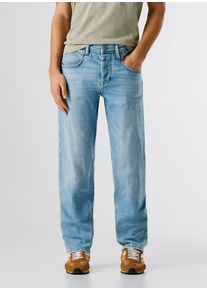 Straight-Jeans Pepe Jeans "COMFORT STRAIGHT DALSTON", Herren, Gr. 33, L&auml;nge 30, light blau used, Denim/Jeans, Obermaterial: 99% Baumwolle, 1% Elasthan, straight fit lang, Jeans Straight-Jeans, aus Baumwoll-Denim mit Stretch-Anteil