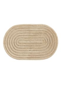 benuta Pop Kylpyhuonematto Nia Beige 70x120 cm Beige Geometrinen,Yksiv&auml;rinen