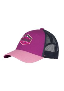 Baseball Cap Trollkids "KIDS FEMUND CAP", Jungen, Gr. 6/12 (53/56), pink (fresh berry, candy pink, graphite), Obermaterial: 100% Baumwolle, Caps Baseball Cap, im Trucker-Stil, mit luftigem Mesh auf der R&uuml;ckseite