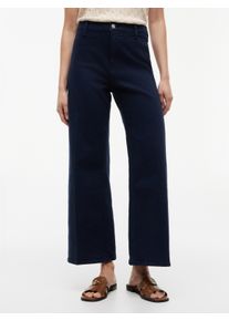 High-waist-Jeans Tommy Hilfiger "WIDE LEG WASHED CLR HW ANKLE", Damen, Gr. 26, L&auml;nge 30, schwarz night navy, Denim/Jeans, Obermaterial: 98% Baumwolle, 2% Elasthan, unifarben, l&auml;ssig geschnitten kn&ouml;chellang, Jeans High-waist-Jeans, Baumwollmischung, l&auml;ssig geschnitten, kn&ouml;chellang