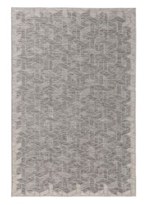 benuta Nest Sis&auml;- ja ulkomatto Bronco Harmaa 120x170 cm Harmaa Geometrinen
