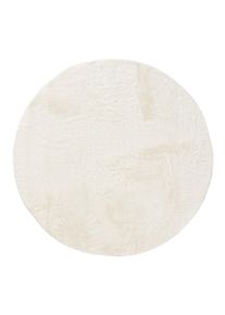 benuta Basic Tekoturkismatto Furry Kerma &oslash; 120 cm Kerma El&auml;inaiheet,Yksiv&auml;rinen