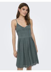 Tr&auml;gerkleid Only "ONLHELENA &ndash; Tr&auml;gerkleid aus Baumwolle f&uuml;r den Sommer", Damen, Gr. 40, N-Gr, gr&uuml;n (balsam gr&uuml;n), Web, Obermaterial: 100% Baumwolle, unifarben, regular fit kurz, V-Ausschnitt, Kleider Tr&auml;gerkleid, Baumwolle, regular fit, V-Ausschnitt