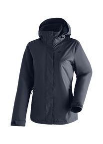 Regenjacke Maier Sports "Metor Therm Rec W", Damen, Gr. 34, blau (dunkelblau), 100% Polyester, Rundhals, Jacken Regenjacke, warme Damen Jacke mit Kapuze, Winterjacke wasserdicht atmungsaktiv