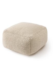 benuta Pure K&auml;sintehty villapouf Beads Kerma 55x55x30 cm Kerma Yksiv&auml;rinen