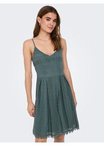 Tr&auml;gerkleid Only "ONLHELENA &ndash; Tr&auml;gerkleid aus Baumwolle f&uuml;r den Sommer", Damen, Gr. 42, N-Gr, gr&uuml;n (balsam gr&uuml;n), Web, Obermaterial: 100% Baumwolle, unifarben, regular fit kurz, V-Ausschnitt, Kleider Tr&auml;gerkleid, Baumwolle, regular fit, V-Ausschnitt