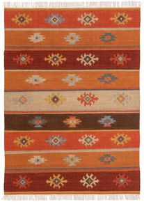 benuta Pure K&auml;sinkudottu kilim-matto Zohra Moniv&auml;rinen 120x170 cm Moniv&auml;rinen Kelim
