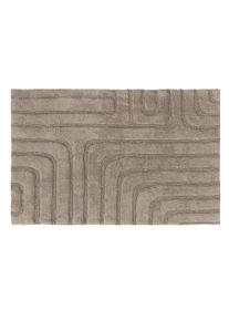 benuta Nest Kylpyhuonematto Dan Taupe 50x80 cm Taupe Geometrinen,Yksiv&auml;rinen