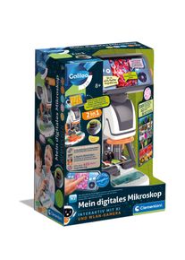 Experimentierkasten Clementoni "Galileo Lab, Mein digitales Mikroskop", wei&szlig;, neutral, Experimentierk&auml;sten, Kinder, Experimentierkasten, mit Wi-Fi-Kamera und 2 Lichtern