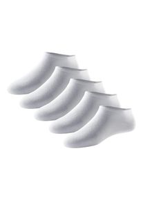Sneakersocken Schiesser "Bluebird", Damen, Gr. 39-42, 100, wei&szlig;, Baumwollmischung, elastisch, Socken Sneakersocken, mit extra softem Bund