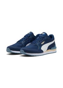 Sneaker Puma "ST RUNNER V4 NL", Herren, Gr. 39, Textil, blau (persian blau, Puma wei&szlig;, canvas), Schuhe Sneaker