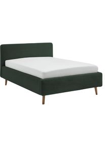 Meise M&ouml;bel Polsterbett MEISE.M&Ouml;BEL "Mattis", dunkelgr&uuml;n, dunkelgr&uuml;n, dunkelgr&uuml;n, B:141cm H:105cm L:218cm, Betten, Polsterbett, Topseller, wahlweise mit Bettkasten