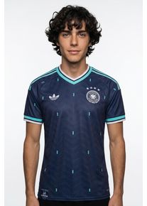 Fu&szlig;balltrikot adidas Performance "DEUTSCHLAND 26 AUSW&Auml;RTSTRIKOT", Herren, Gr. L, blau (collegiate navy), Obermaterial: 100% Polyester, V-Ausschnitt, Trikots Fu&szlig;balltrikot, mit Climacool Technologie, mit V-Ausschnitt, mit geripptem Bund