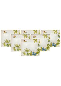 Villeroy & Boch Suppenteller VILLEROY & BOCH "Suppenteller Amazonia 24 x 21 cm 6er Set bunt", bunt, L:24cm, Speiseteller, Suppenteller