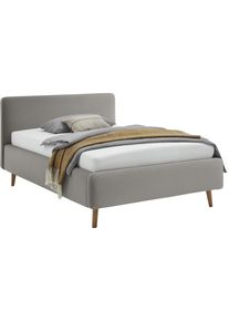 Meise M&ouml;bel Polsterbett MEISE.M&Ouml;BEL "Mattis", ash, ash, ash, B:141cm H:105cm L:218cm, Betten, Polsterbett, Topseller, wahlweise mit Bettkasten
