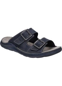Sandale Josef Seibel "Maverick 06, jeans", Herren, Gr. 47, blau (jeans), Obermaterial: 100% Rindsleder Leather cow., Schuhe Sandale