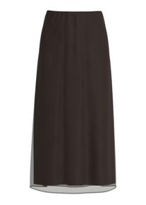 Maxirock Vila "VIFALIA HW ANKLE SKIRT - NOOS", Damen, Gr. 42, braun (coffee bean), Obermaterial: 100% Polyester, unifarben, R&ouml;cke Maxirock, aus Polyester, hohe Leibh&ouml;he, pflegeleicht