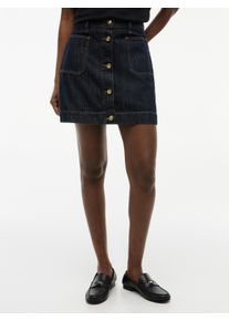 Jeansrock Tommy Hilfiger "MINI SKIRT RINSE HW", Damen, Gr. S (36/38), rinse, Denim/Jeans, Obermaterial: 100% Baumwolle, unifarben, regular fit mini, R&ouml;cke Jeansrock, mit stilvoller Knopfleiste, aus Baumwolle