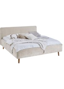 Meise M&ouml;bel Polsterbett MEISE.M&Ouml;BEL "Mattis", beige, beige, beige, B:201cm H:105cm L:218cm, Betten, Polsterbett, Topseller, wahlweise mit Bettkasten