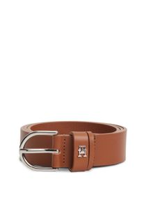 Lederg&uuml;rtel Tommy Hilfiger "ESSENTIAL EFFORTLESS", Damen, Gr. 80, cognac, Obermaterial: 100% Rindsleder, G&uuml;rtel Lederg&uuml;rtel