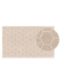 benuta Nest Kylpyhuonematto Jojo Beige 50x80 cm Beige Yksiv&auml;rinen,Rakennemix
