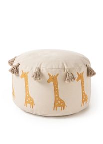Lytte Pouf Savannah Keltainen 45x45x25 cm Keltainen Lasten kuvio
