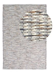 benuta Basic Villamatto Grain Moniv&auml;rinen/harmaa 140x200 cm Moniv&auml;rinen/harmaa Rakennemix