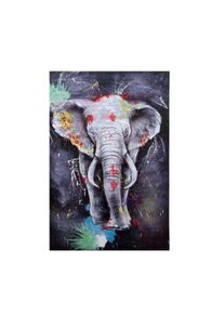 &Ouml;lgem&auml;lde Elefant HWC-H25, Leinwandbild Wandgem&auml;lde Gem&auml;lde, handgemaltes XL Wandbild ~ 150x100cm
