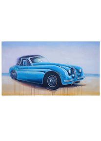 &Ouml;lgem&auml;lde Oldtimer, 100% handgemaltes Wandbild Gem&auml;lde XL, 140x80cm