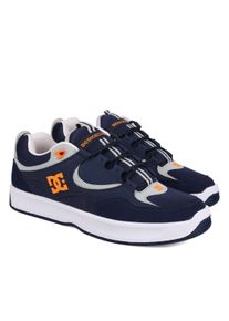Skateschuh DC Shoes "Kalynx Zero", Herren, Gr. 7,5(40), bunt (dc navy, orange), Obermaterial: Leder (Kuh) / Futter: Textil / Au&szlig;ensohle: Gummi., Schuhe Skateschuh