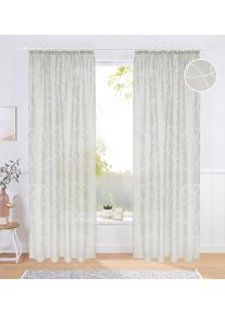 Gardine Bruno Banani "Tilo" Gr. 3, beige (taupe), B:140cm H:225cm, Ausbrenner, Polyester, Viskose, Gardinen, Gardine, transparent, Ausbrenner, gewebt, verschiedene Gr&ouml;&szlig;en