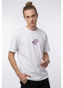 T-Shirt Santa Cruz "OUTER OGSC FRONT T-SHIRT", Herren, Gr. XL, wei&szlig;, Obermaterial: 100% Baumwolle, Shirts T-Shirt, f&uuml;r Erwachsene, f&uuml;r sportliche Aktivit&auml;ten, modernes Design