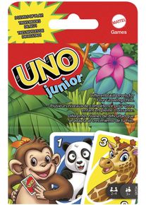 Spiel Mattel GAMES "UNO Junior", bunt, Spiele, Kinder, Papier, Spiel