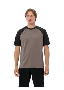 Radtrikot Vaude "Men's Loamer Shirt", Herren, Gr. M, braun (coconut), Jersey, Obermaterial: 100% Polyester, normal, Rundhals, Trikots Radtrikot, Kurzarm, mit Rundhalsausschnitt, aus Polyester, normale Schnittform