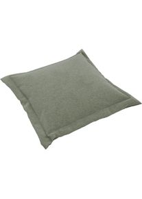 Dekokissen Musterring "MR LUCIA, das perfekte Komfort-Extra", gr&uuml;n (gr&uuml;n, unifarben), B:75cm H:75cm L:8cm, Faserb&auml;llchen, Dekokissen_Sitzkissen_Kissenh&uuml;llen, Dekokissen, Gem&uuml;tliches XXL-Format, passende Bez&uuml;ge & Musterring-Garantie