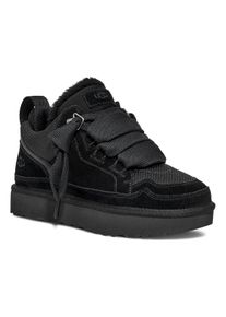 UGG Australia Sneaker UGG "W LOWMEL", Damen, Gr. 9 (40), schwarz, Textil, Veloursleder, Schuhe Sneaker, Midcut Sneaker, Schn&uuml;rschuh mit gepolstertem Schaftrand