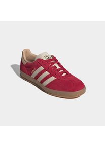 Sneaker adidas originals "GAZELLE INDOOR", Herren, Gr. 36, team victory rot, warm vanilla, magic beige, Leder, Schuhe Sneaker