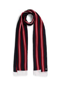Modeschal Tommy Hilfiger "TH ELEVATED CHIC SCARF", Damen, rwb stripe, Web, Baumwollmischung, Modet&uuml;cher Modeschal