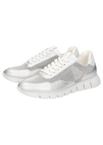 Sneaker Sioux "Mokrunner-D-017", Damen, Gr. 42 (UK 8), grau, Obermaterial: 40% Ziegenleder goatskin. 30% Textilmaterial TEXMAT. 30% Kalbsleder CAL. 100% Gummi rubber., Schuhe Sneaker