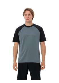 Radtrikot Vaude "Men's Loamer Shirt", Herren, Gr. M, grau (heron), Jersey, Obermaterial: 100% Polyester, normal, Rundhals, Trikots Radtrikot, Kurzarm, mit Rundhalsausschnitt, aus Polyester, normale Schnittform