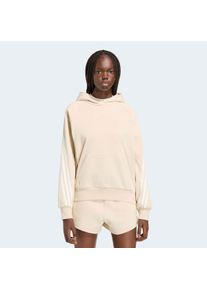 Kapuzensweatshirt adidas Sportswear "W AK 3S OH HD", Damen, Gr. S, crystal linen, sanftes wei&szlig;, Obermaterial: 100% Baumwolle, normal, Rundhals, angesetztes B&uuml;ndchen, Sweatshirts Kapuzensweatshirt