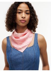 Modetuch Tommy Hilfiger "TOMMY SCRIPT SILK SQUARE", Damen, classic pink, Web, Seide, Modet&uuml;cher Modetuch